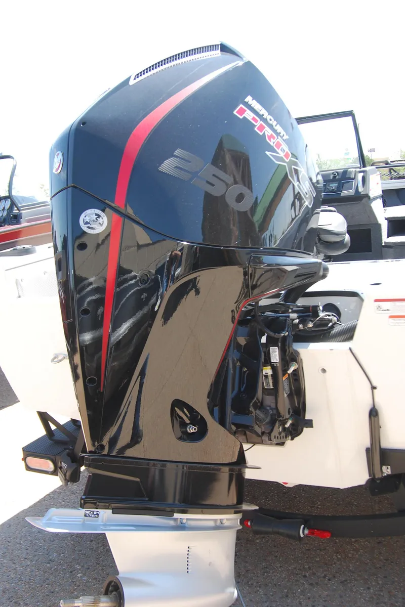 Slide: The Image of 2024 Ranger VX1988 WT boat with powerful outboard motor. - 1