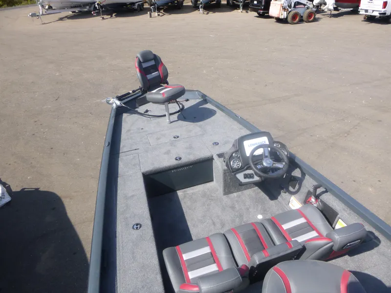 Slide: The Image of 2024 Ranger RT188C fishing boat with dual seats and steering console. - 22
