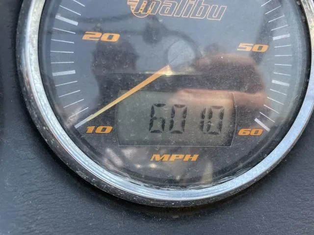 Slide: The Image of Close-up of 2005 Malibu Sunsetter XTi speedometer showing 60 MPH. - 13