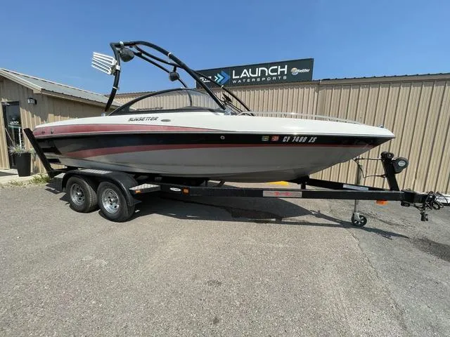 Slide: The Image of 2005 Malibu Sunsetter XTi boat on trailer at Launch Watersports. - 2