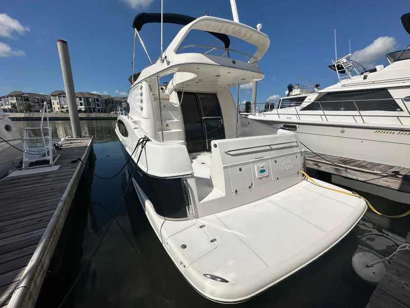 Slide: The Image of Aerial view of a 2007 Regal 4080 Flybridge Sedan yacht. - 9
