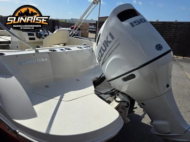 Slide: The Image of 2023 Stingray 192 SC boat with Suzuki 150 outboard motor at Sunrise Marine. - 26
