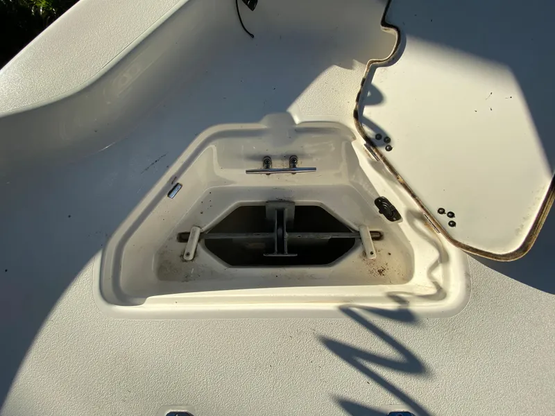 Slide: The Image of Anchor storage compartment on 2017 Key West 230 Bay Reef boat. - 17