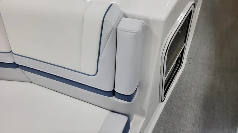 Slide: The Image of 2025 Formula 330 Crossover Bowrider OB interior seating detail. - 20