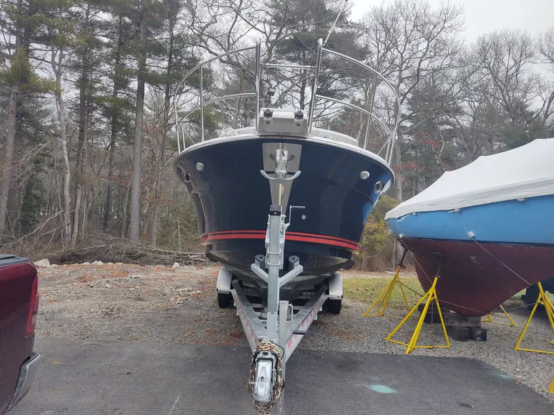 Slide: The Image of Fire Chaser on trailer from bow - 5