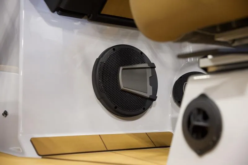 Slide: The Image of 2024 Axis A245 boat interior speaker detail. - 11