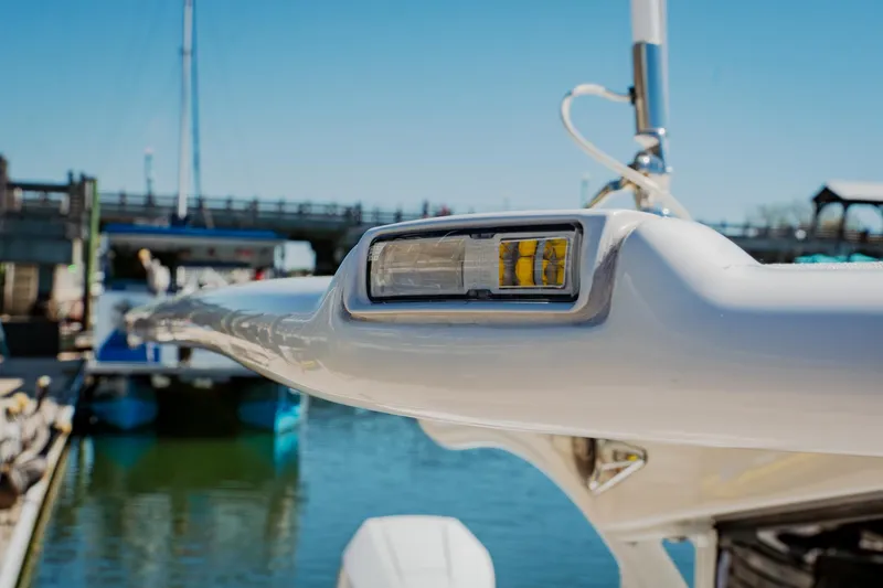 Slide: The Image of 2024 Blackwater 23 Hybrid boat detail at marina, showcasing sleek design and modern features. - 35