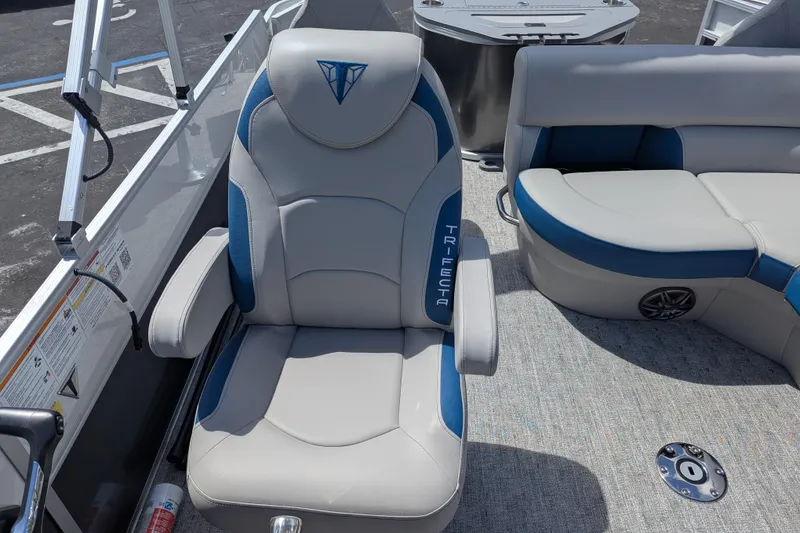 Slide: The Image of 2026 Trifecta 22TRFC LE boat interior with luxurious seating and modern design. - 6