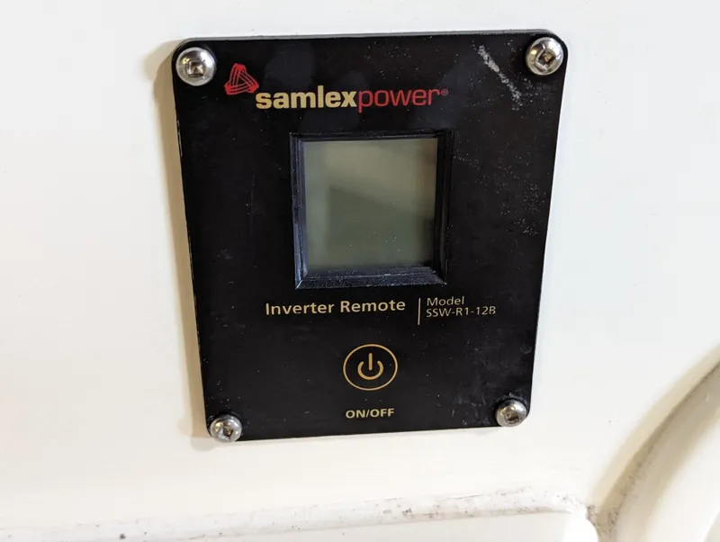 Slide: The Image of Samlex Power inverter remote control on 2017 Sea Ray SDX 270 boat. - 24