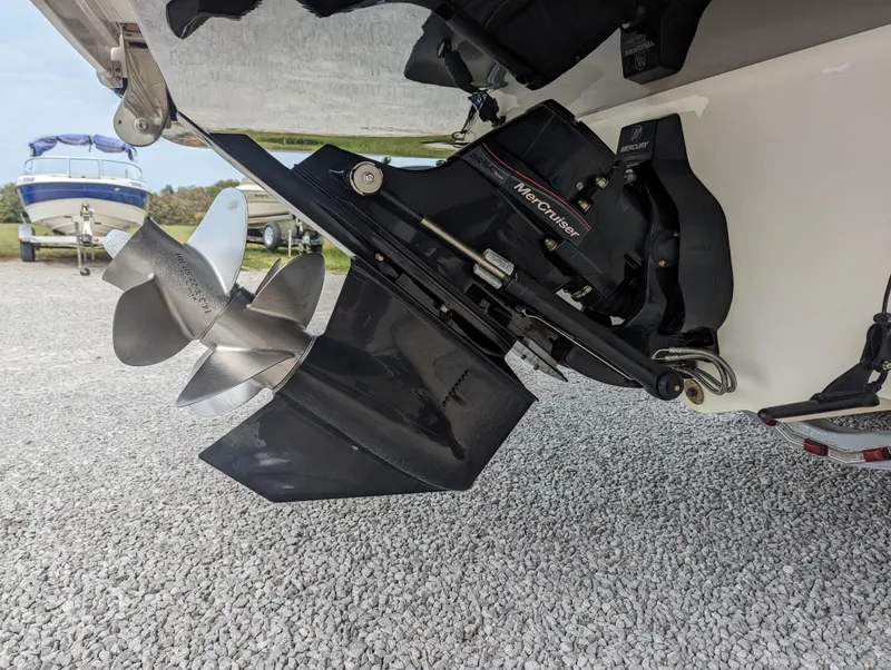 Slide: The Image of 2017 Sea Ray SDX 270 boat with MerCruiser outdrive and stainless steel propeller. - 6