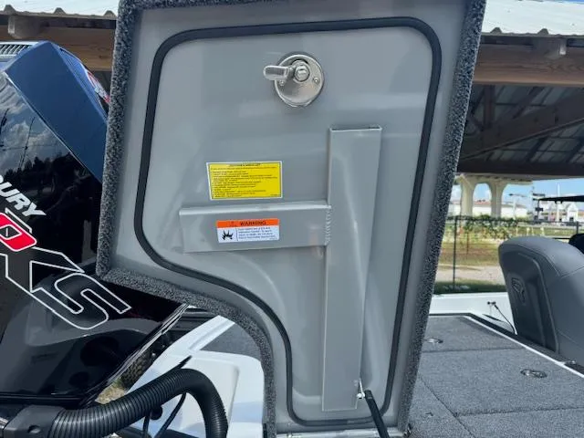 Slide: The Image of Steering console of 2025 iKon VLX21 boat, featuring modern controls and sleek design. - 18