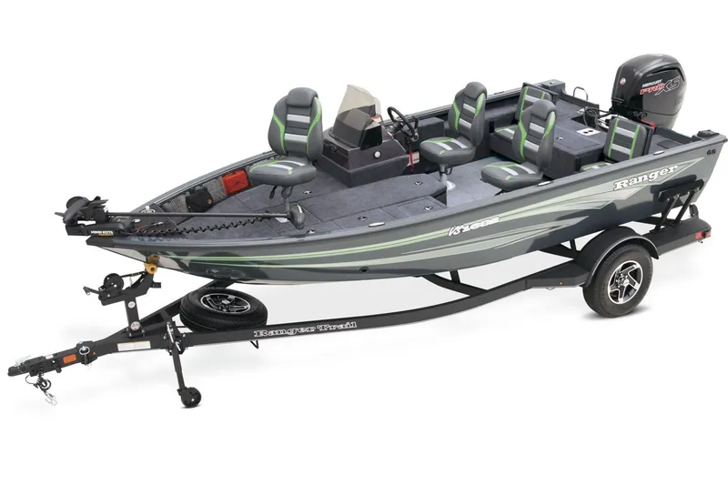 Slide: The Image of Interior of 2024 Ranger VS1682SC Reata with Lowrance display. - 1