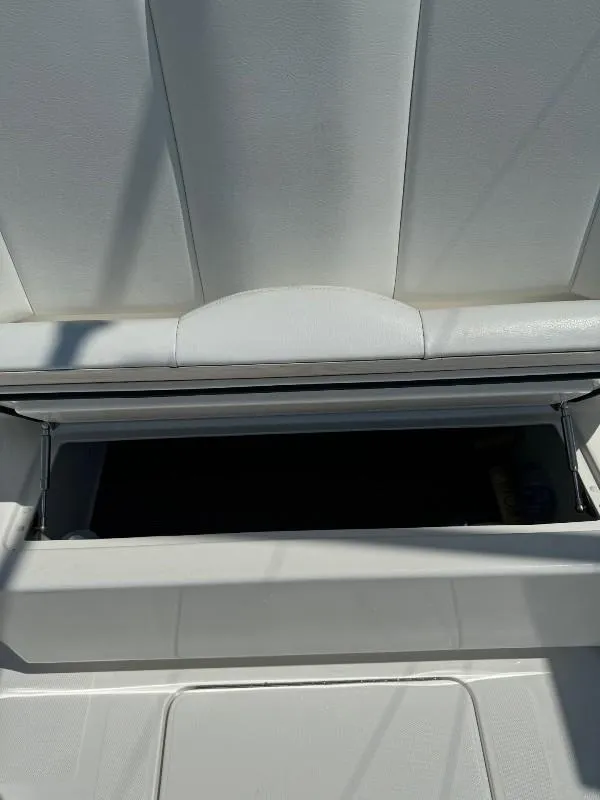 Slide: The Image of 2019 Invincible 36 Open Fisherman boat storage compartment. - 14