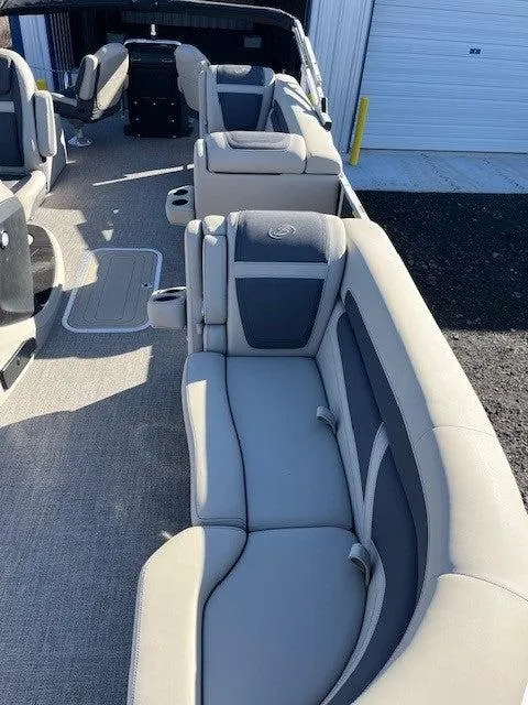 Slide: The Image of 2023 Barletta Cabrio 22CC interior with luxurious seating and modern design. - 4