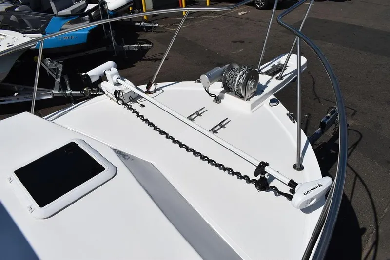 Slide: The Image of 2023 Steiger Craft 31 Miami boat deck with anchor and winch system. - 20