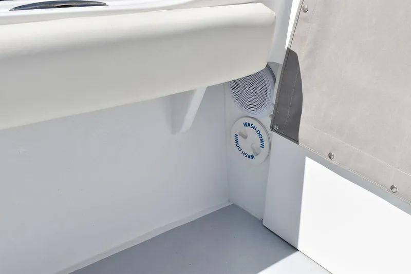 Slide: The Image of 2023 Steiger Craft 31 Miami boat interior detail with washdown feature. - 38