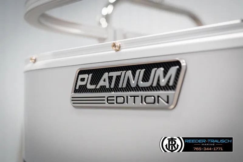 Slide: The Image of 2025 Avalon VEN RF Platinum Edition badge on a sleek white surface. - 47