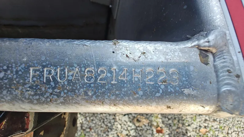 Slide: The Image of Close-up of South Bay 523E 2.75 boat hull identification number, 2023 model. - 6
