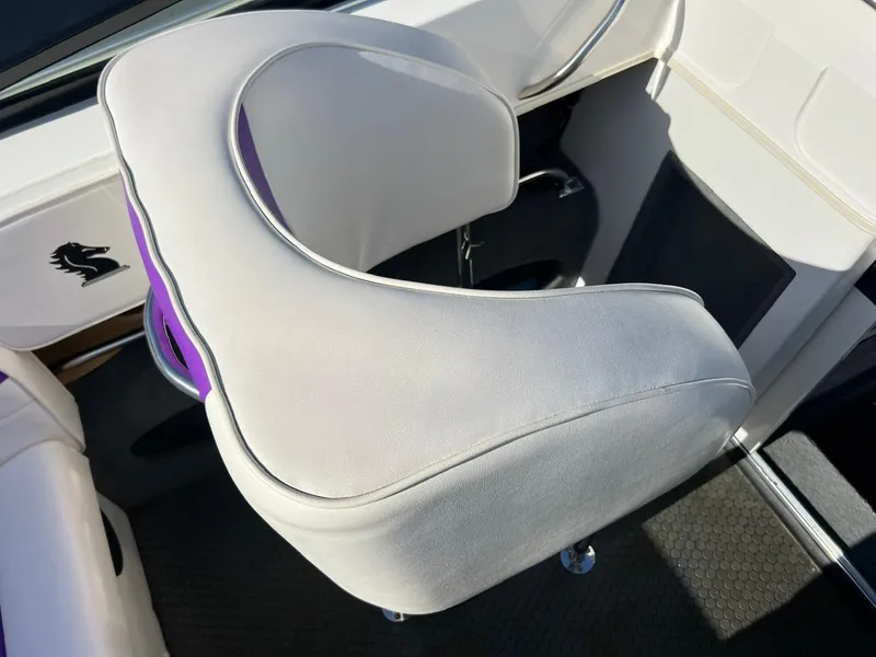 Slide: The Image of White and purple boat seat in 1994 Checkmate 253 Convincor. - 14