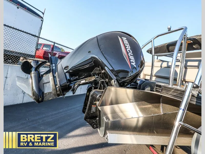 Slide: The Image of 2025 Aria Cast-N-Cruise A22CC boat with Mercury outboard motor at Bretz RV & Marine. - 14