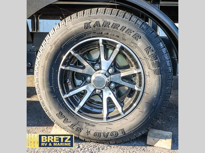 Slide: The Image of Close-up of a 2025 Aria Cast-N-Cruise A22CC wheel with Karrier KR35 tire. - 38