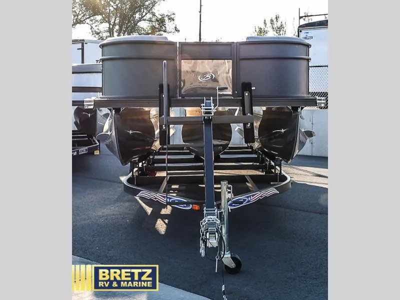 Slide: The Image of 2025 Aria Cast-N-Cruise A22CC pontoon boat at Bretz RV & Marine dealership. - 9