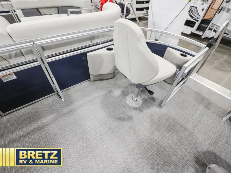Slide: The Image of 2025 Vista Fish 18 boat interior with seating, showcased at Bretz RV & Marine. - 10