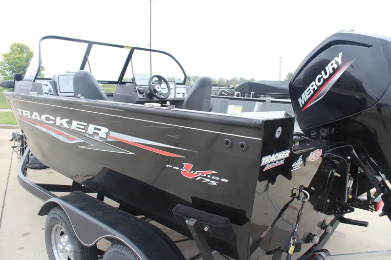 Slide: The Image of 2023 Tracker PG 175 WT SW boat with Mercury engine on trailer. - 3