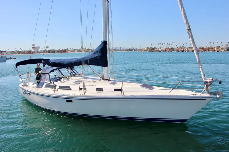 The Image of Sailing yacht Catalina 42 MKI, 1993 model, cruising on calm blue waters. - 0