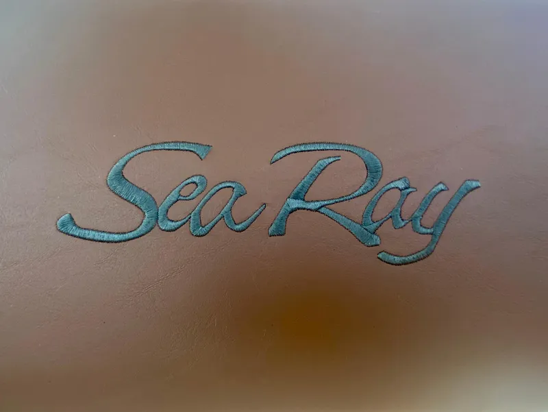 Slide: The Image of Sea Ray logo on 2001 510 Sundancer boat interior. - 37