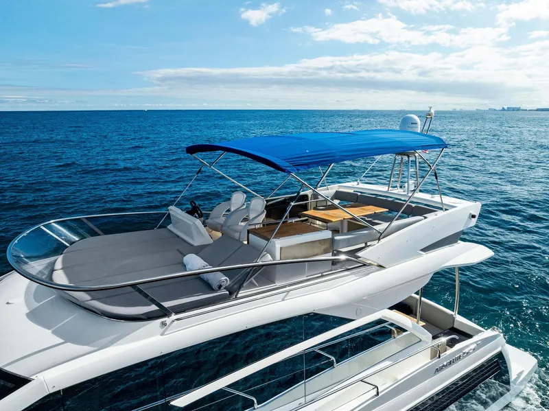 Slide: The Image of Luxury yacht Absolute 55 FLY 2013 cruising on open sea. - 2