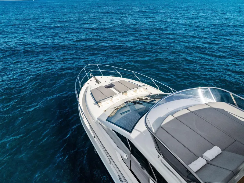 Slide: The Image of Luxury Absolute 55 FLY yacht cruising on open sea, 2013 model. - 3