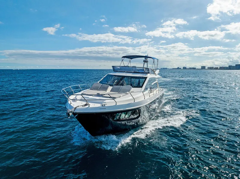 Slide: The Image of Luxury Absolute 55 FLY yacht cruising on open sea, 2013 model. - 5