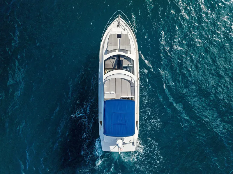 Slide: The Image of Luxury yacht Absolute 55 FLY cruising on open sea, 2013 model. - 8