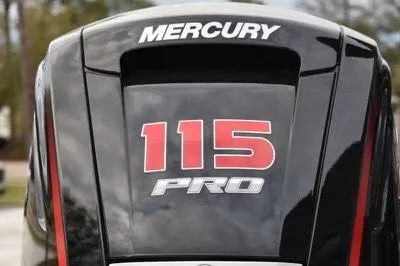 Slide: The Image of Mercury 115 Pro outboard motor on ZCB Curlew 18, 2023 model. - 9