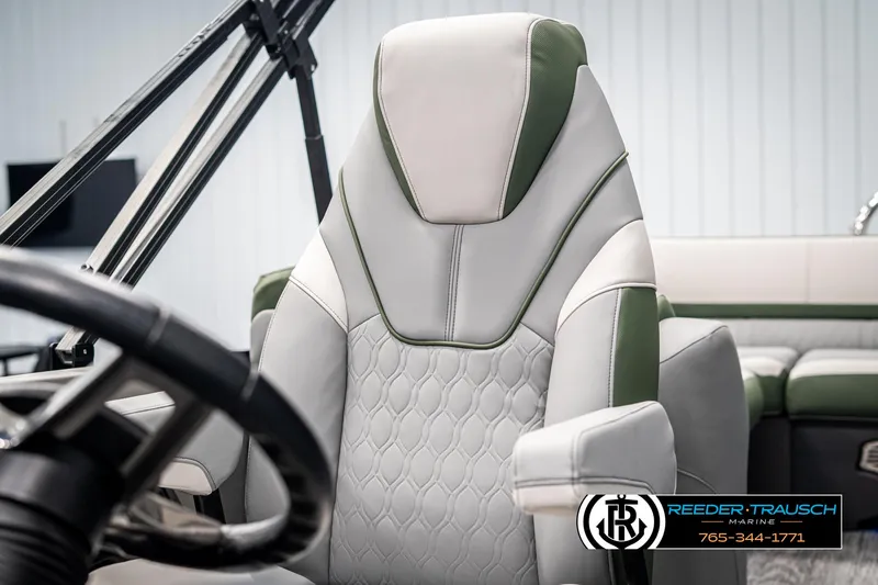 Slide: The Image of Luxurious seating in 2025 Avalon Catalina Entertainer boat, featuring elegant design and comfort. - 34