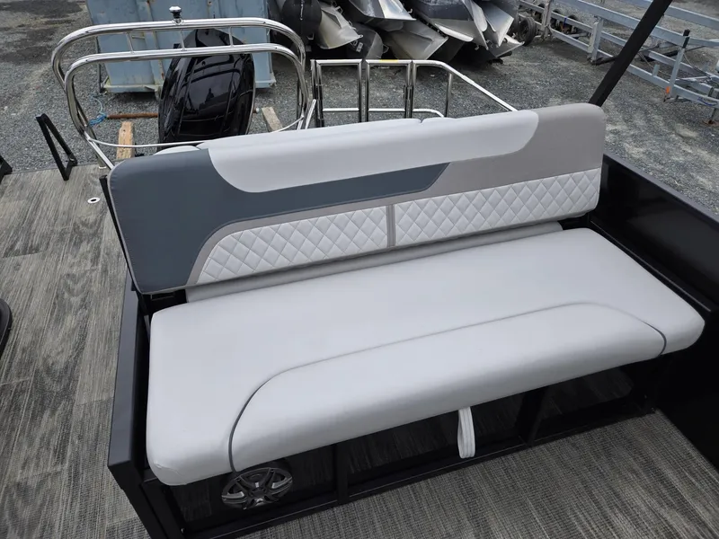 Slide: The Image of 2025 Godfrey SWEETWATER 2286 SFL boat seat with modern design and quilted upholstery. - 21
