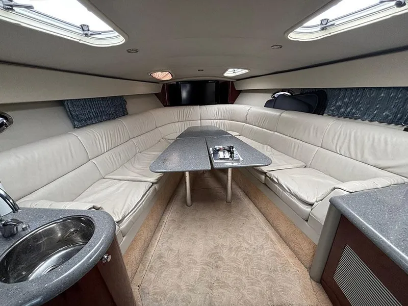 Slide: The Image of Luxurious interior of a 2006 Formula 400 Super Sport yacht with plush seating and modern amenities. - 16