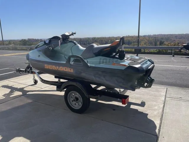 Slide: The Image of 2024 Sea-Doo Waverunner Wake™ 170 on trailer, parked outdoors. - 6