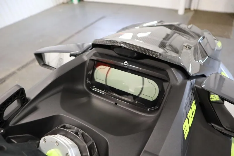 Slide: The Image of 2025 Sea-Doo RXP-X 325 dashboard with sleek design and advanced features. - 19