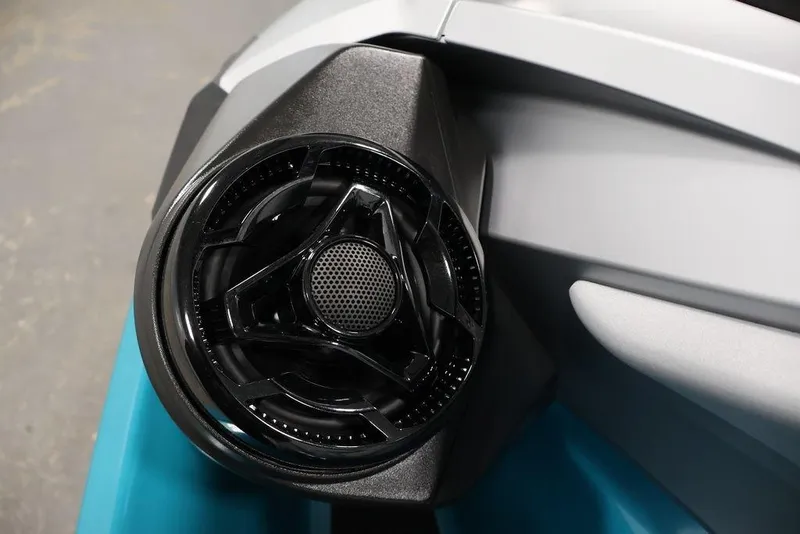 Slide: The Image of Close-up of 2026 Sea-Doo GTX Limited 325 speaker detail, showcasing sleek design. - 4