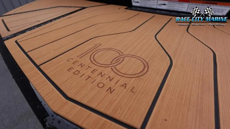 Slide: The Image of 2025 Nautique Super Air Nautique G25 Centennial Edition deck detail. - 13
