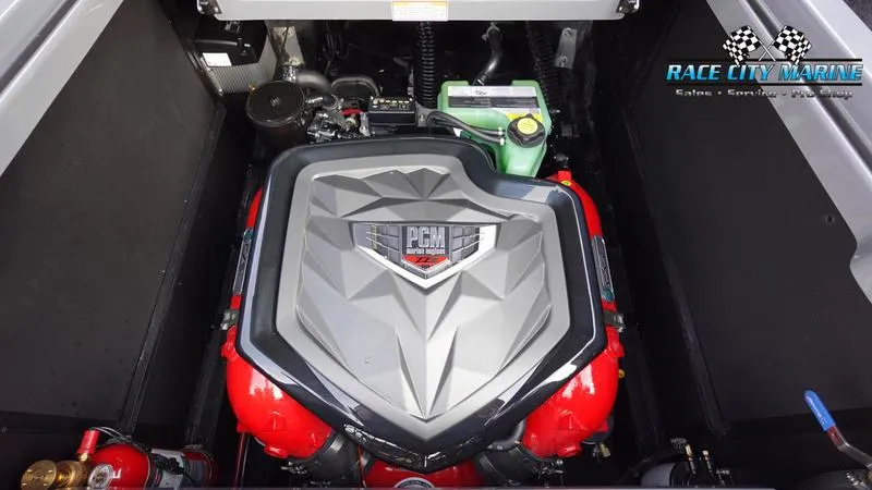 Slide: The Image of 2025 Nautique Super Air Nautique G25 engine compartment with PCM engine. - 19