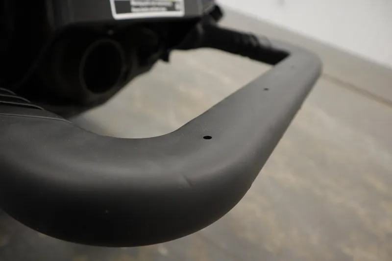 Slide: The Image of Close-up of 2025 Sea-Doo GTX™ 230 Tech handle, showcasing sleek design and durable material. - 12