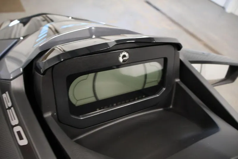 Slide: The Image of 2025 Sea-Doo GTX 230 dashboard close-up. - 10