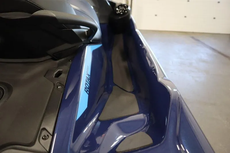 Slide: The Image of 2025 Sea-Doo GTX 170 close-up, showcasing sleek design and blue detailing. - 24