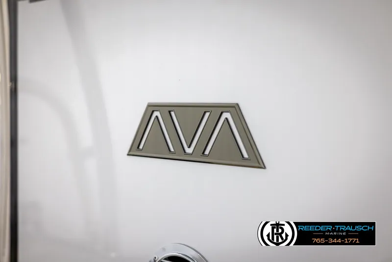 Slide: The Image of 2025 Avalon Catalina Entertainer logo on a sleek white surface. - 48