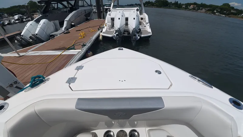 Slide: The Image of Sailfish 272 CC 2025 at dock, view of water. - 26