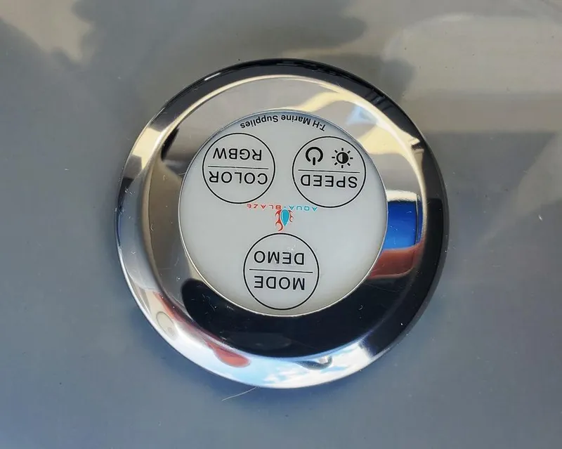 Slide: The Image of Control panel for RGB lighting on 2021 Godfrey Monaco 235RL triple tube. - 15