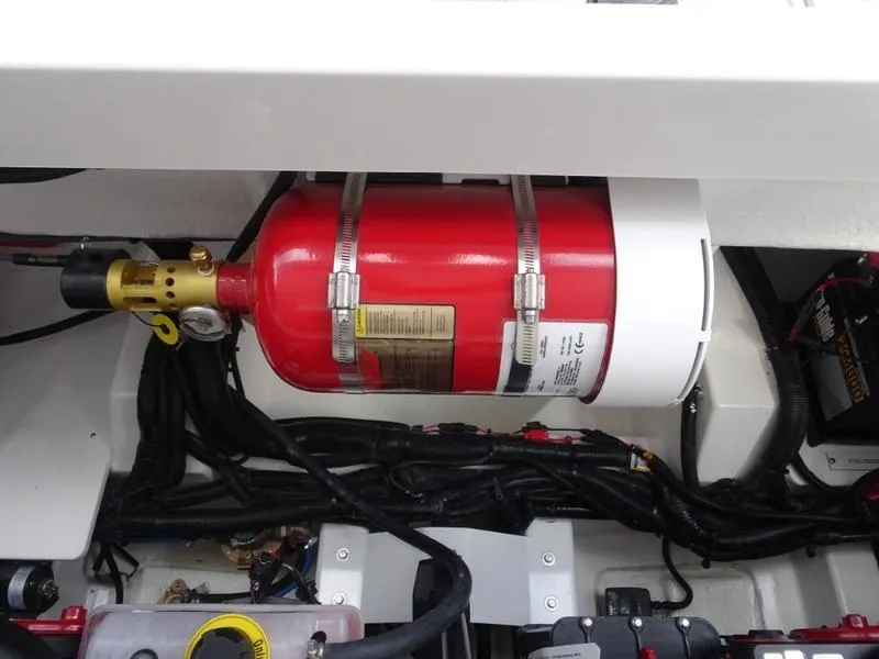 Slide: The Image of Fire suppression system in 2025 Cobalt R33 engine compartment. - 38